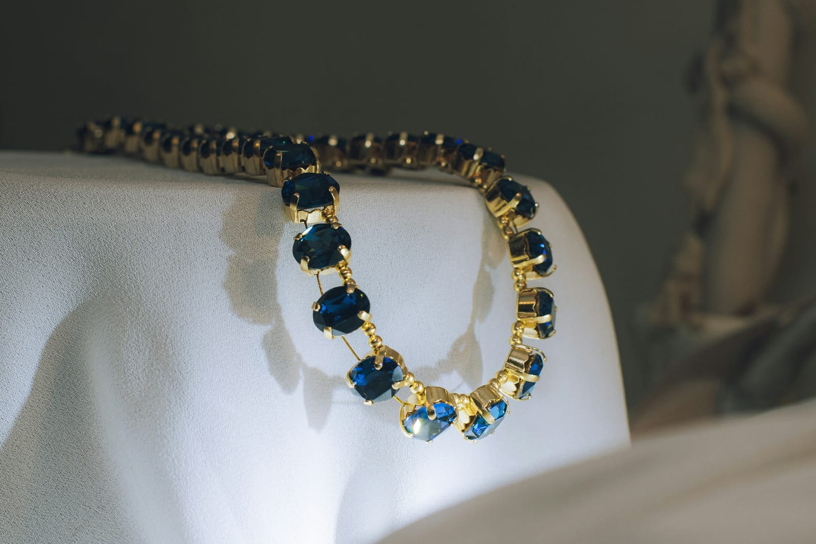 A handmade necklace built around a deep blue lapis lazuli soul stone